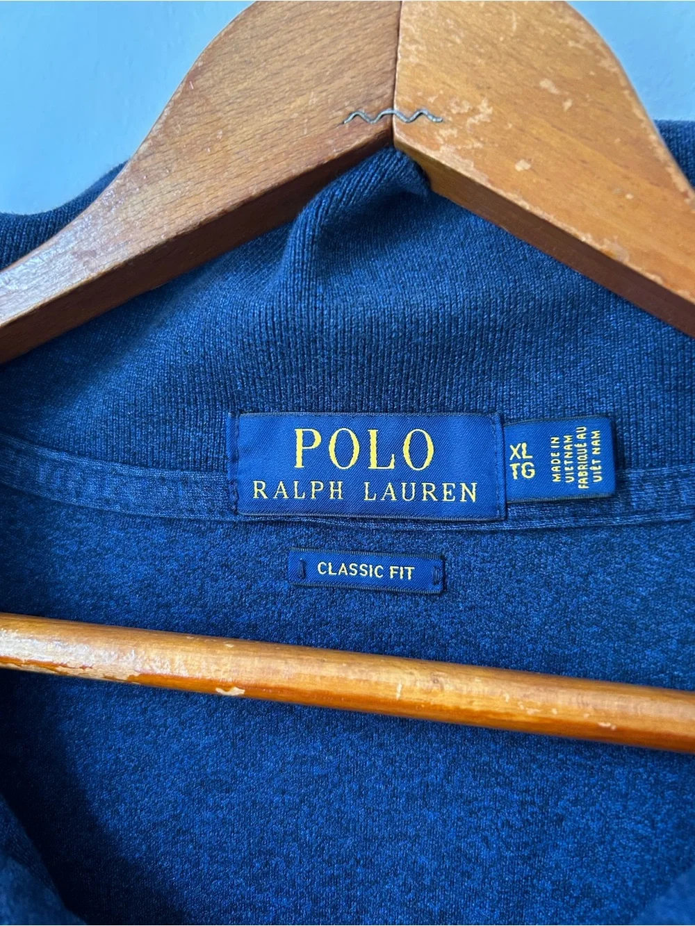 Polo Ralph Lauren Classic Fit Polo Shirt Mens Blue Size XL TG